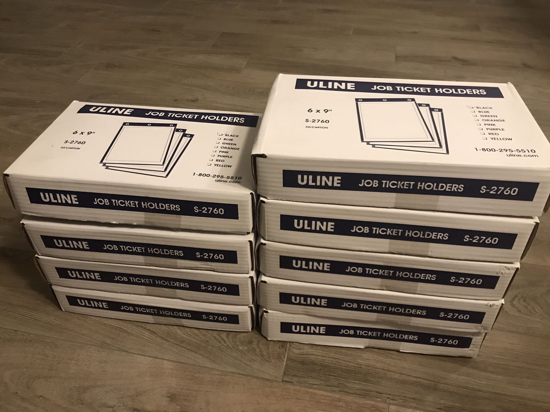 ULINE Job Ticket Holders 6 x 9” BLACK for Sale in Conroe, TX OfferUp