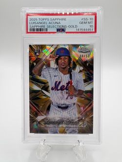 2025 Topps Chrome Sapphire - Luisangel Acuna #SS-10 PSA 10 š„POP 7š„