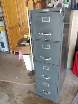 Steel file cabinet