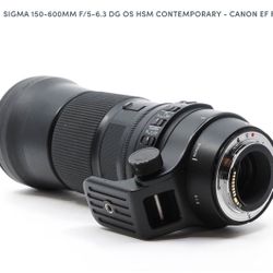 Sigma 150-600mm f/5-6.3 DG OS HSM lens Canon Lens