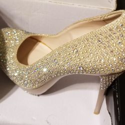 Gold Bling Stilettos 