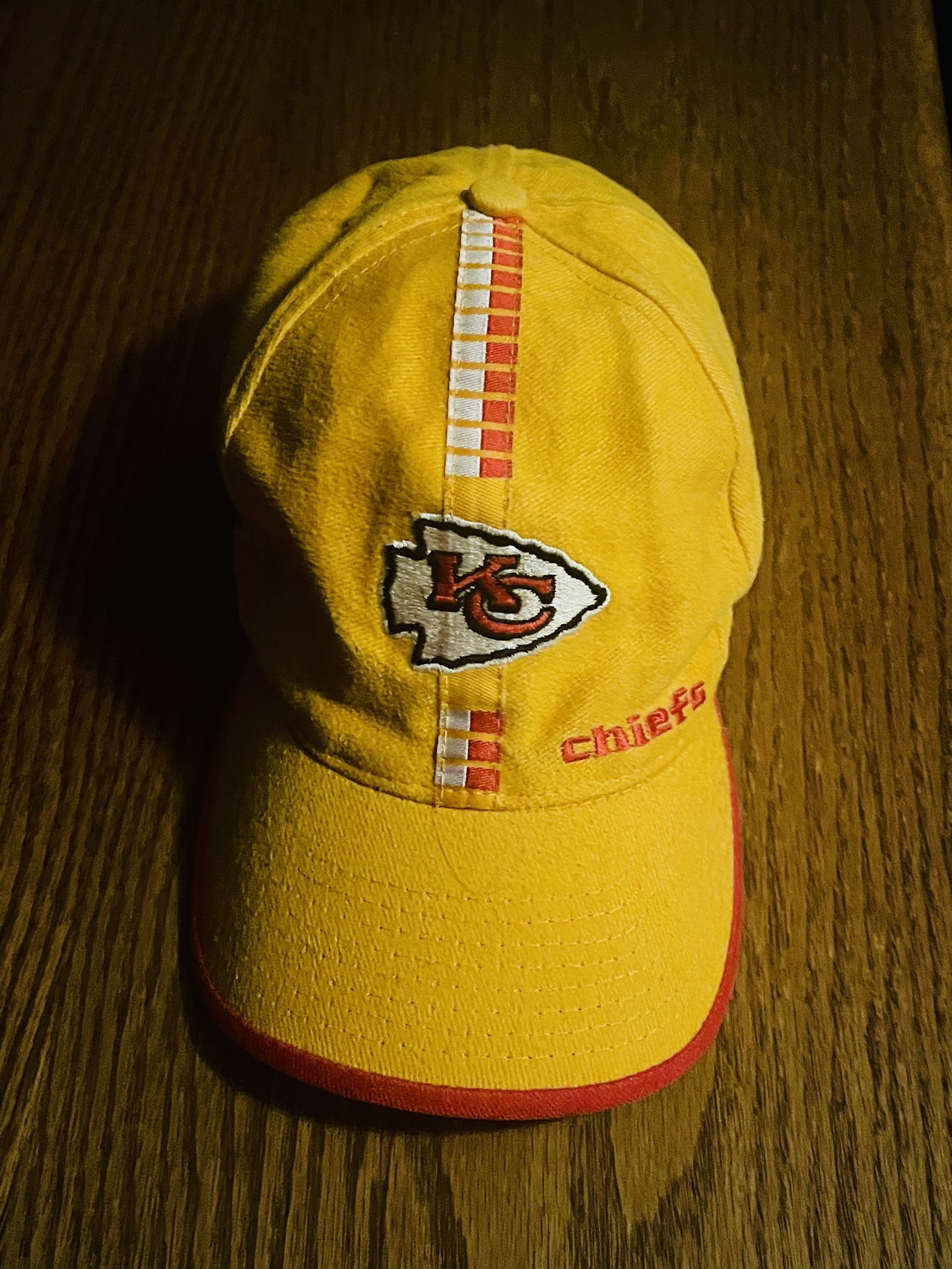 Yellow Vintage KC Chiefs One-Size Adjustable Baseball Cap