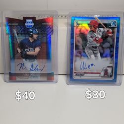 Angels Autographs Baseball  Cards Numbered 