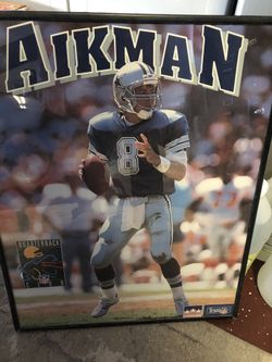 TROY AIKMAN PICTURE FRAMED