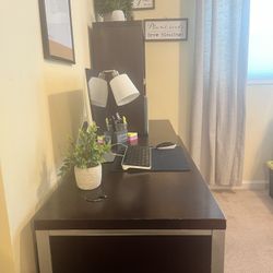 Oak 3 Piece Desk Set 