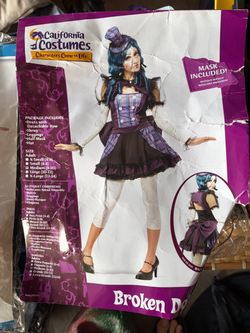 Broken Doll Costume w/ Wig