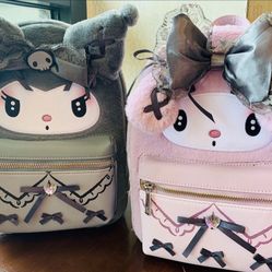  $100 For Both ❤️ NWT Sanrio My Melody And Kuromi Plush Mini Backpack 