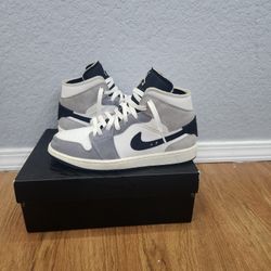 Air Jordan 1 Mid Se Craft Cement Grey