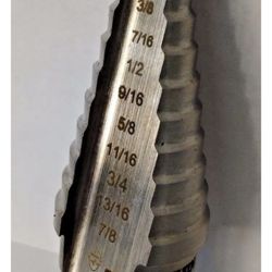 Klein Tools 59014 #14 3/16" to 7/8" High Speed Steel Step Drill Bit USA