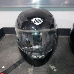 THH TS-39 Dot Fmvss No. 218 Certified Black Motorcycle Helmet Biker Gear 