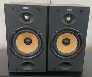 BOWERS & WILKINS DM-601 VINTAGE 2-WAY BOOKSHELF SPEAKERS B & W _MADE IN ENGLAND!