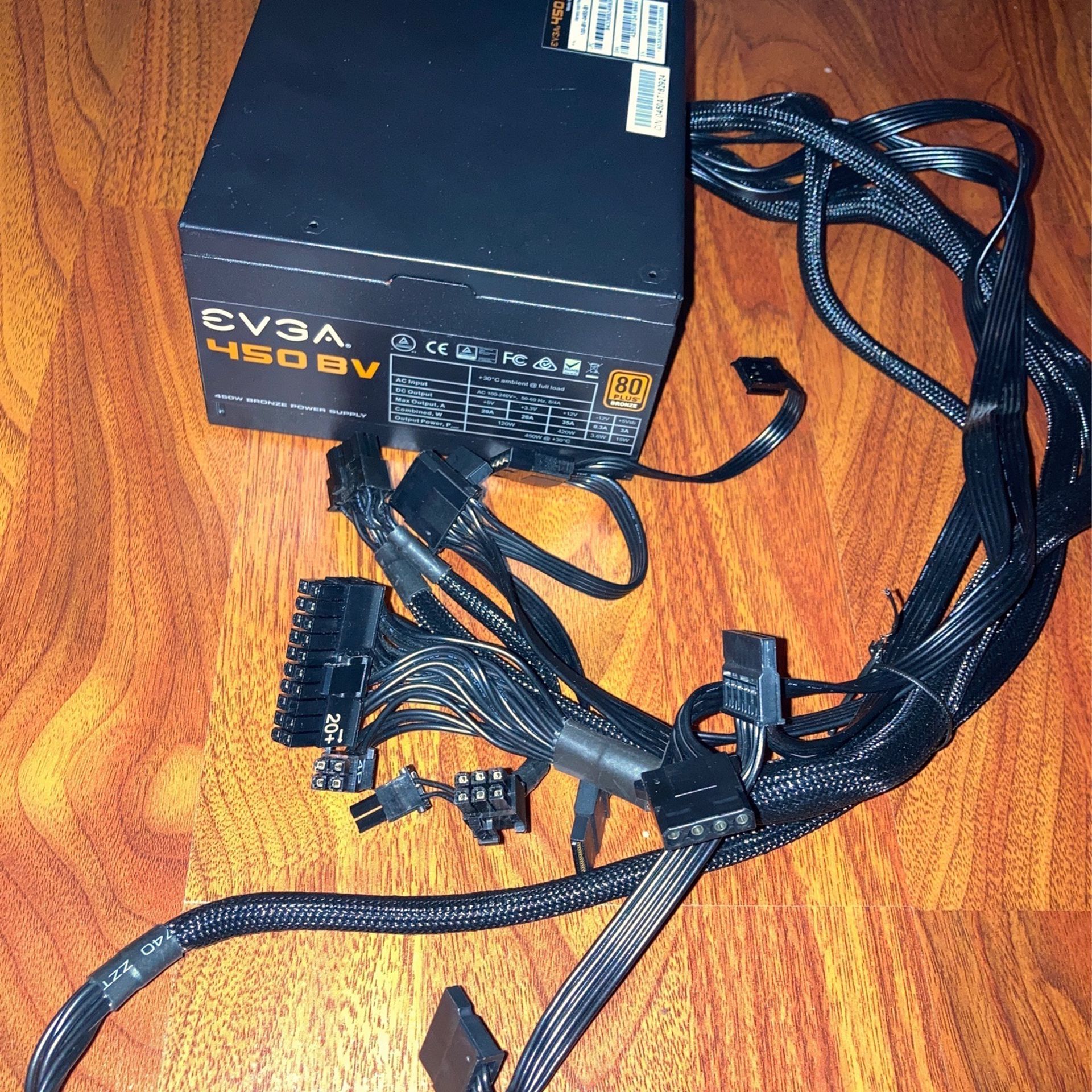 EVGA 450 BV | 450 Watt Power Supply 80 BRONZE