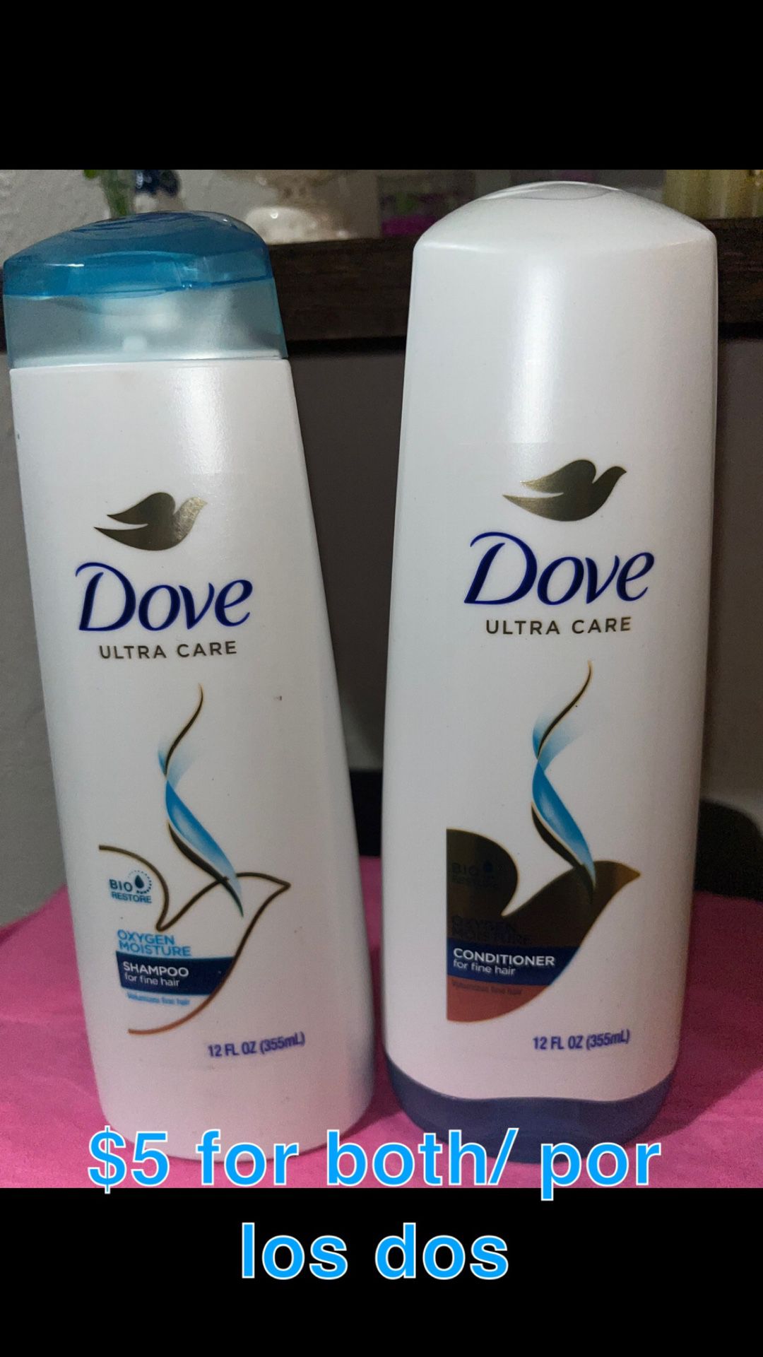 Dove Shampoo And Conditioner 