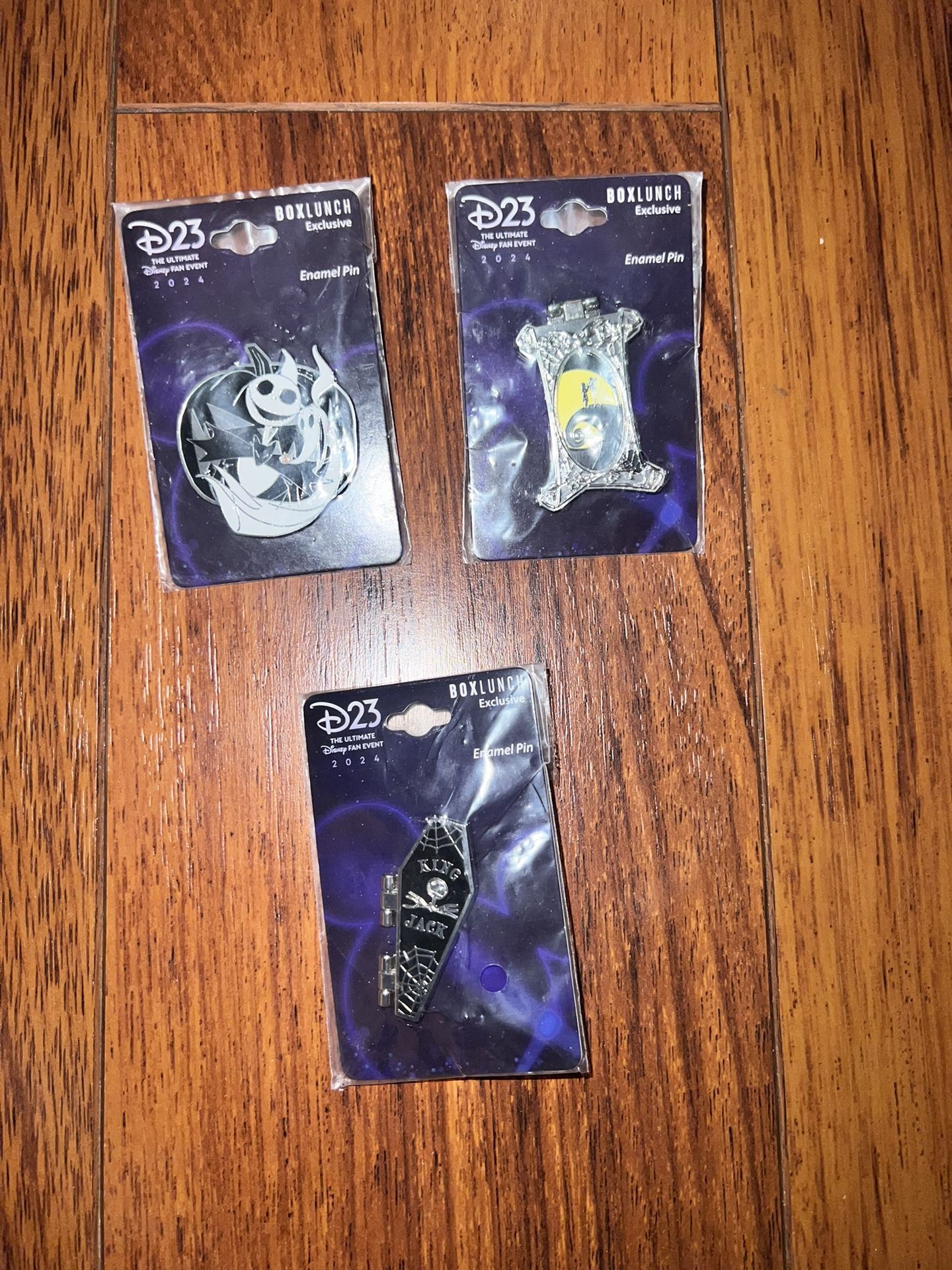 D23 Exclusive 2024 Box Lunch Nightmare Before Christmas Pins 