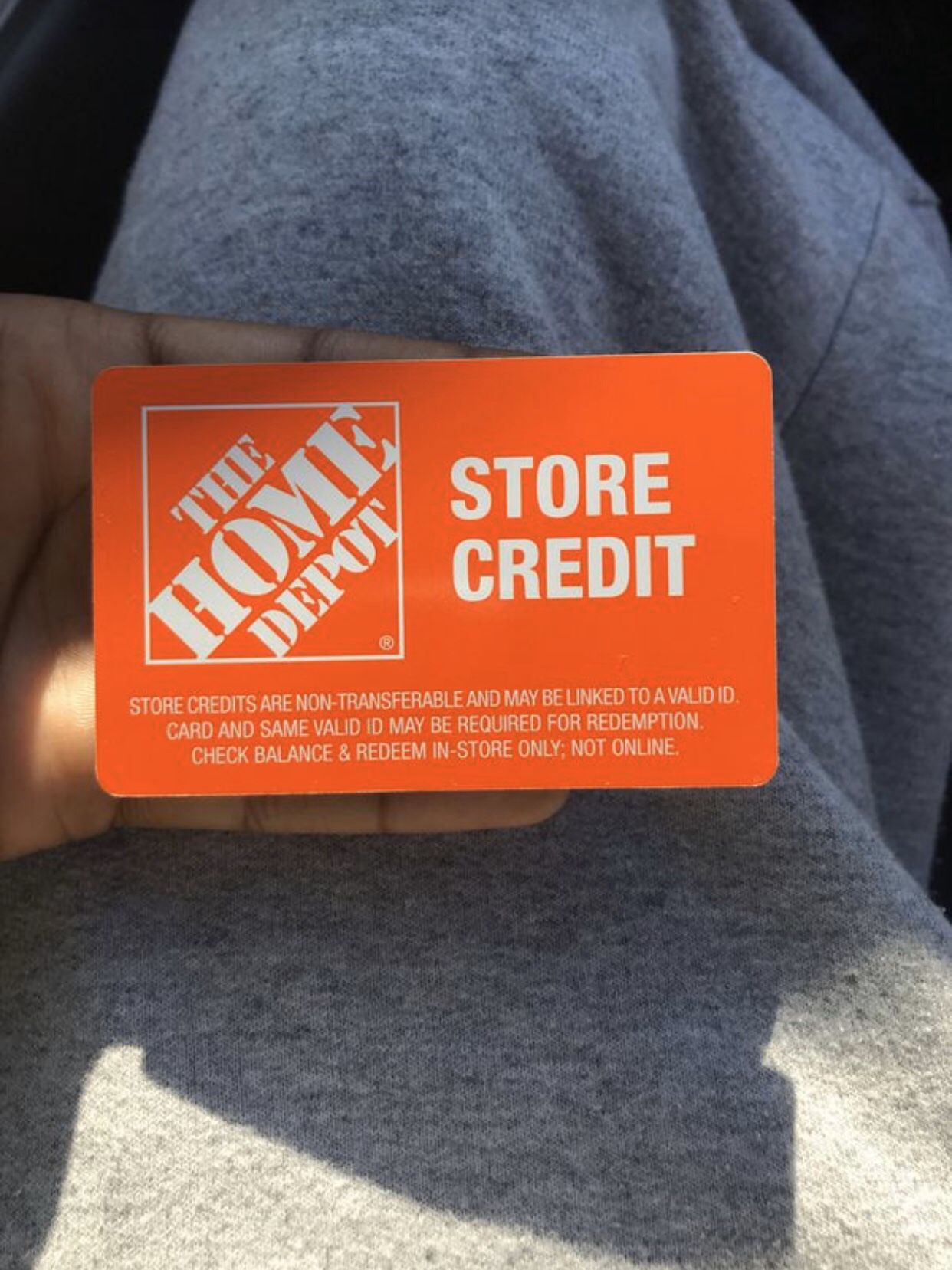 home depot store credit