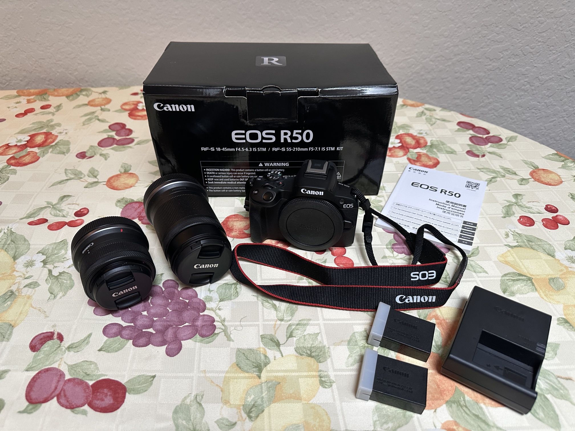 Canon EOS R50 Body And 2 Lenses, Excellent Condition 