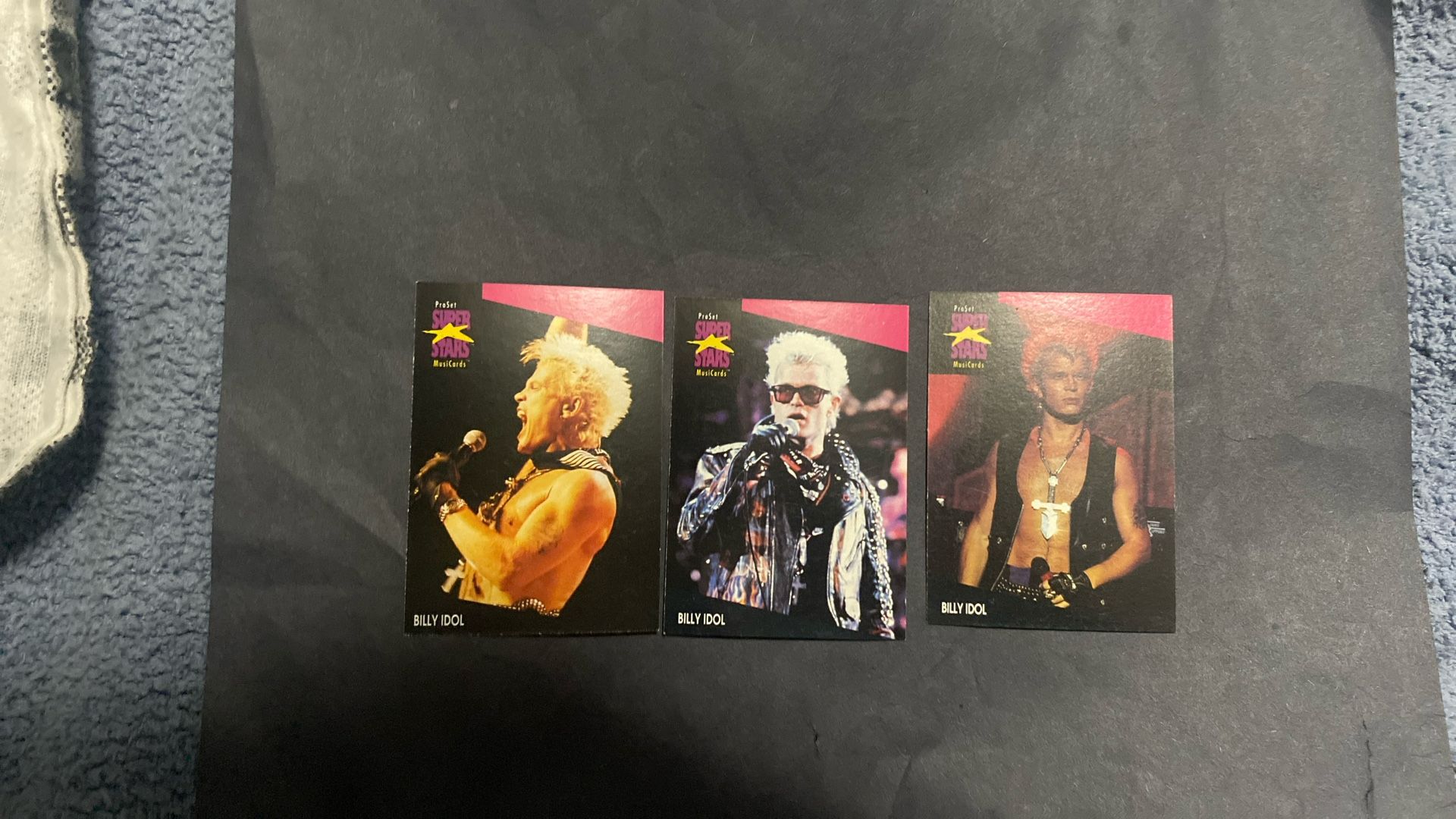 Billy Idol 1991 Super Stars Card Lot