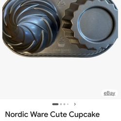 1 Left Lg   Nordic   Cupcake Molds  $8