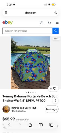 Tommy Bahama half moon tent