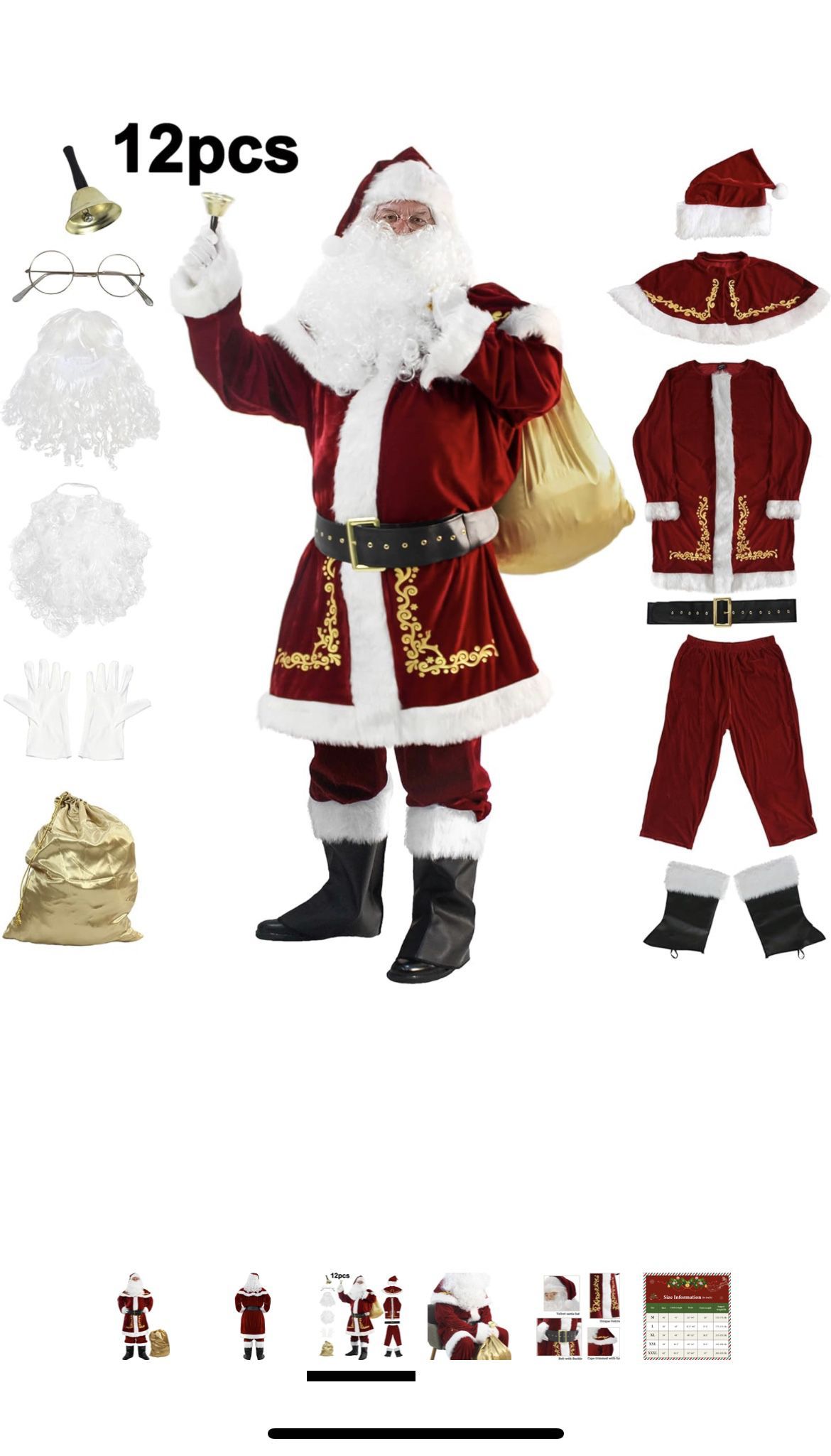 Deluxe Santa Suit Xl