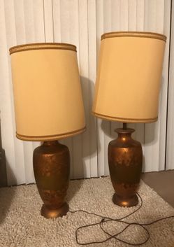 Vintage Gold Lamps