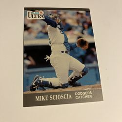 Mike Scioscia 1991 Ultra Card #169