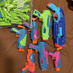 Nerf Blaster + Foam Dart Gun Set