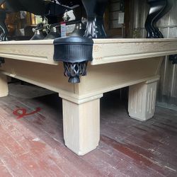 White Slate Pool Table