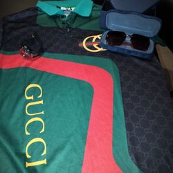 Gucci Shirt, Glasses, Sunglasses,Watch