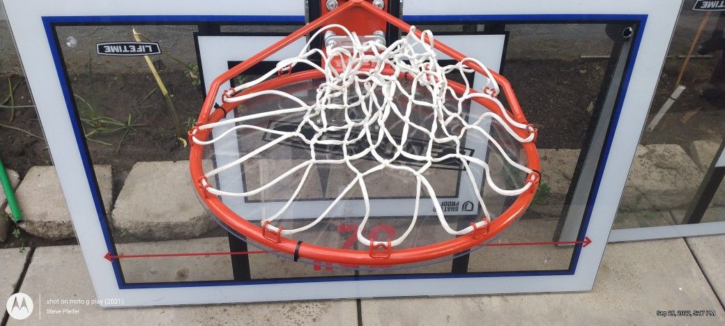 Two Regulation Basketball Hoops 