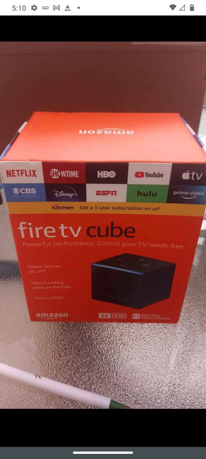 Fire Tv Cube Smart Media Player Box