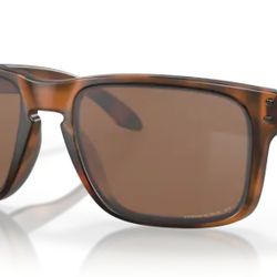 Oakley Holbrook Matte Tortoise Brown Prizm Tungsten Polarized Sunglasses