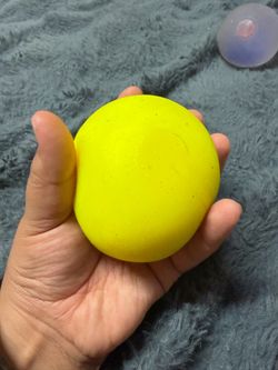 Yellow Rubber Stress Ball