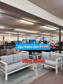 🔥Flash Deal🔥2pc Aluminum Deep Seat Sofa And Loveseat $499, Delivery Available