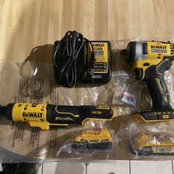 Dewalt 20v 1/2” Impact Wrench & (1) 2ah Batt. Also Comes With 12v 3/8” Ratchet & 2Ah Batt, Charger  $350 firm in n Lakeland 