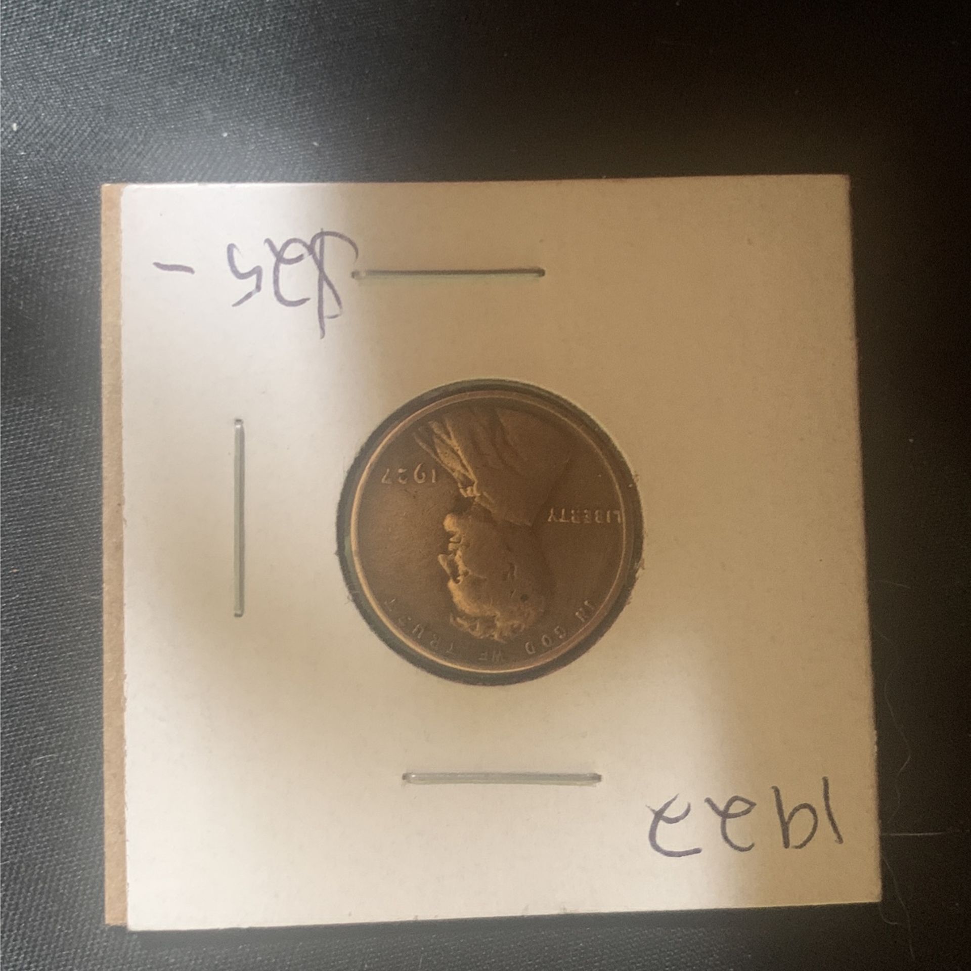 1927 Wheat Penny (No Mint Mark)