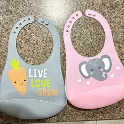Bib Silicone Baby and Toddler Waterproof Washable Parent's Choice Silicone Scoop