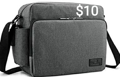 Plambag Messenger Bag for Men Multifunctional Crossbody Shoulder Bag Gray