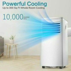 Portable Air Conditioners 10,000 BTU,Cooling, Dehumidifier & Fan 3-in-1,Air Conditioner Portable with Remote Control & Window Kit, Quiet AC Unit for R