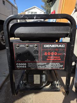 Generac 5000 watt portable generator.