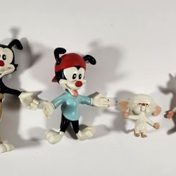 LOT OF 4 VINTAGE WARNER BROS ANIMANIACS 1994 BENDEMS TOY FIGURES JUST TOYS INC