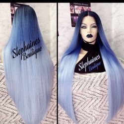 Human Hair Blended Lace Front Wig