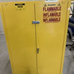 Justrite 45 Gallon Liquid Safety Storage Flammable Cabinet 25452