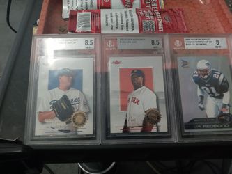 Baseball Card Lot Of 2 Bgs Graded