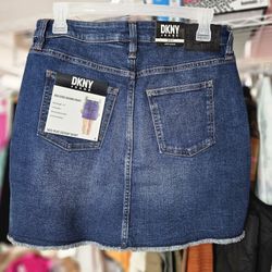 DKNY Jeans mid rise dalenim skirt women's Size 4