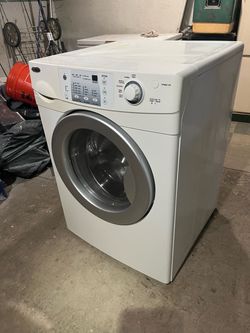 Amana front load washer installed