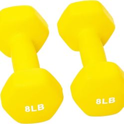 Brand New - BalanceFrom Set of 2 Neoprene Coated Non-Slip Grip Dumbbell Weights