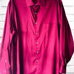 Van Heusen Men’s Large 16 1/2 Regular Fit Flex Button Down Business Casual Shirt