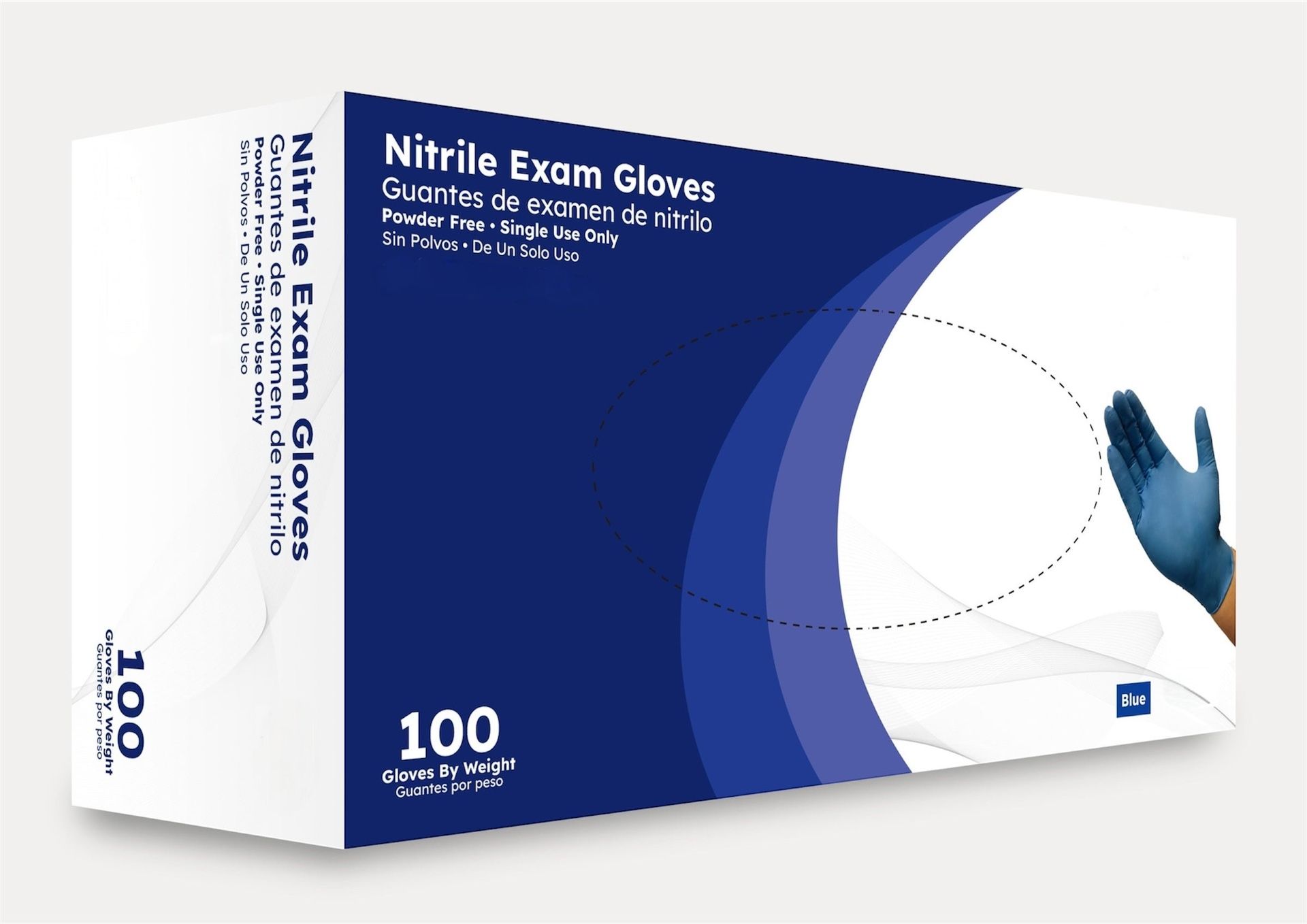 Blue Nitrile Exam 6 Mil Gloves