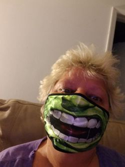 Mask creepy hulk shrek face